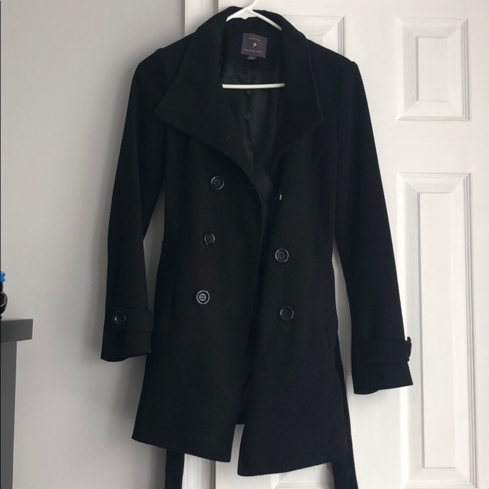 Forever 21 Black Peacoat
